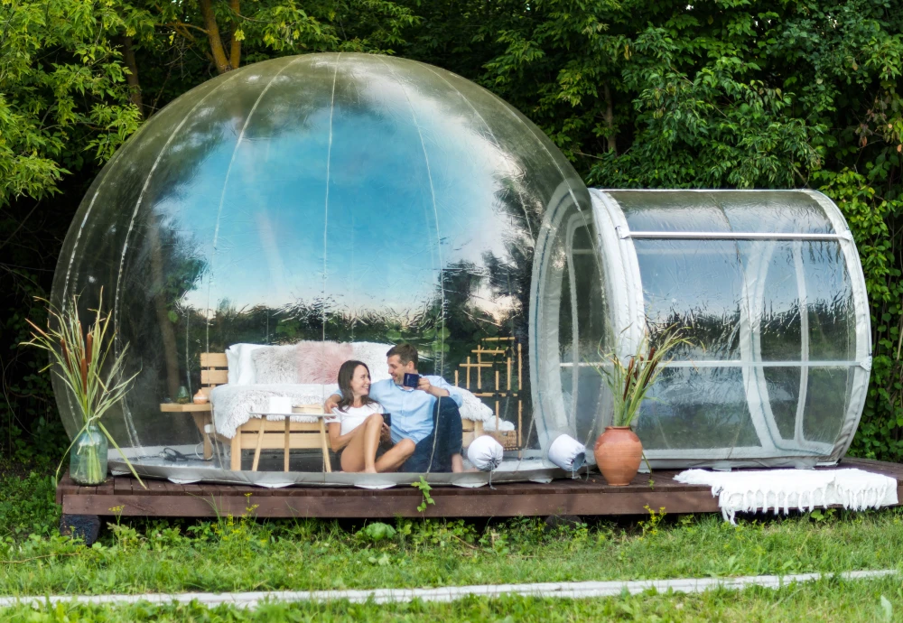 bubble tent stargazing